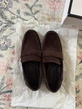 Steve Madden Dark Brown Suede Raleigh Loafers